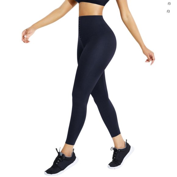 Dark Blue Classic Waist-Training Leggings - Picture 4 of 6